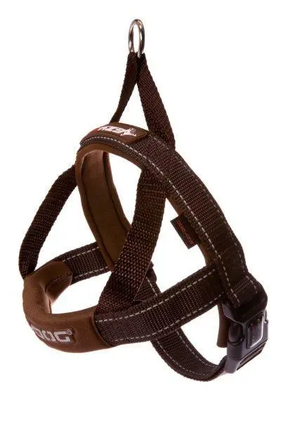 QuickFit sele chokolade stor - stabil og komfortabel hundesele til store hunde